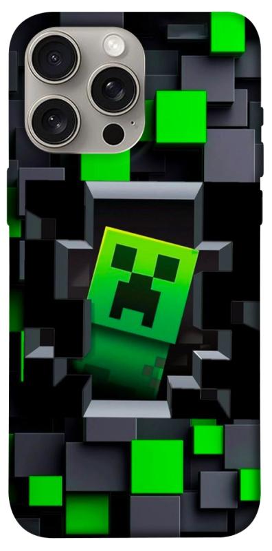 Чехол itsPrint Creeper window для Apple iPhone 15 Pro Max (6.7"), игры, купить оптом с доставкой