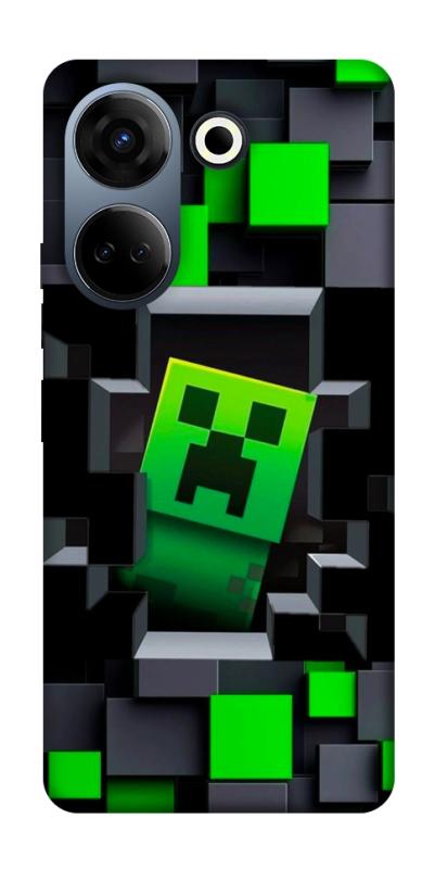 Чехол itsPrint Creeper window для TECNO Camon 20 Pro (CK7n), игры, купить оптом с доставкой