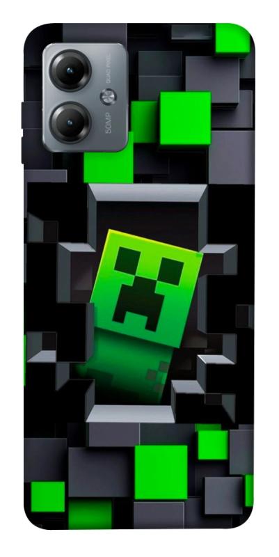 Чехол itsPrint Creeper window для Motorola Moto G14, игры, купить оптом с доставкой