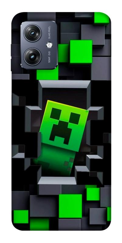 Чехол itsPrint Creeper window для Motorola Moto G54, игры, купить оптом с доставкой