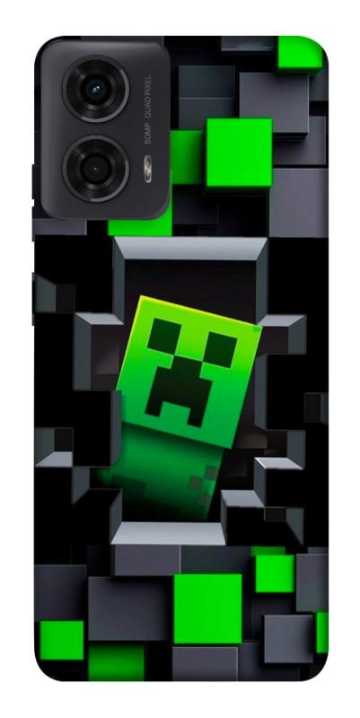 Чехол itsPrint Creeper window для Motorola Moto G24, игры, купить оптом с доставкой