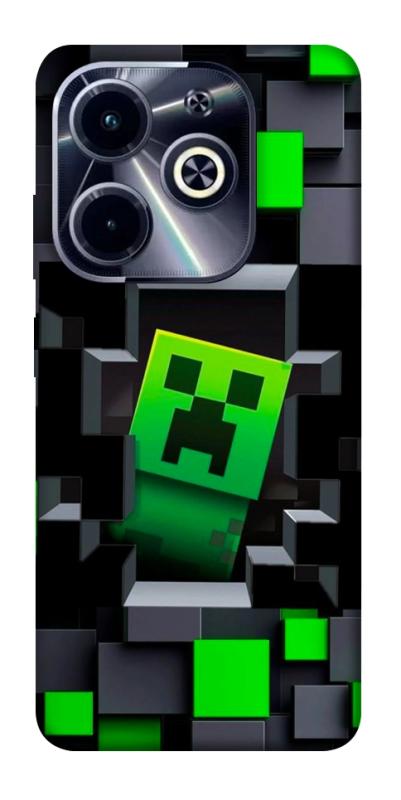 Чехол itsPrint Creeper window для Infinix Hot 40i, игры, купить оптом с доставкой