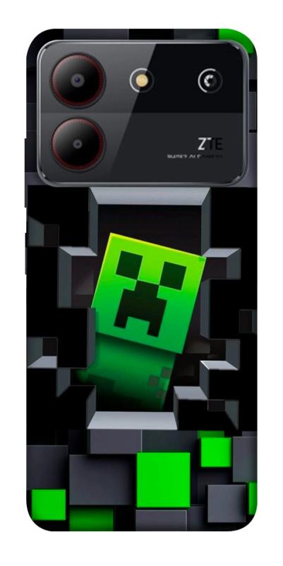 Чехол itsPrint Creeper window для ZTE Blade A54 4G, игры, купить оптом с доставкой