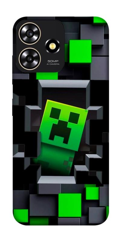 Чехол itsPrint Creeper window для ZTE Blade A73 4G, игры, купить оптом с доставкой