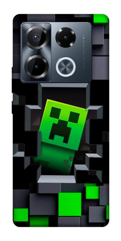 Чехол itsPrint Creeper window для Infinix Note 40 Pro 4G, игры, купить оптом с доставкой