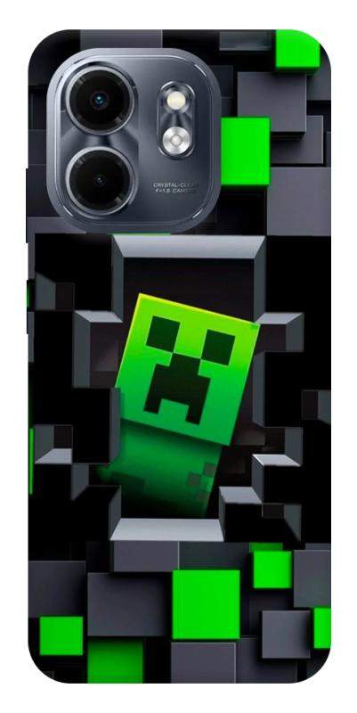 Чехол itsPrint Creeper window для Infinix Smart 9 4G / Hot 50i, игры, купить оптом с доставкой