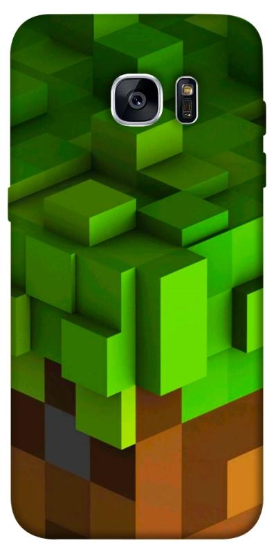 Чехол itsPrint Grass block для Samsung G935F Galaxy S7 Edge, игры, купить оптом с доставкой