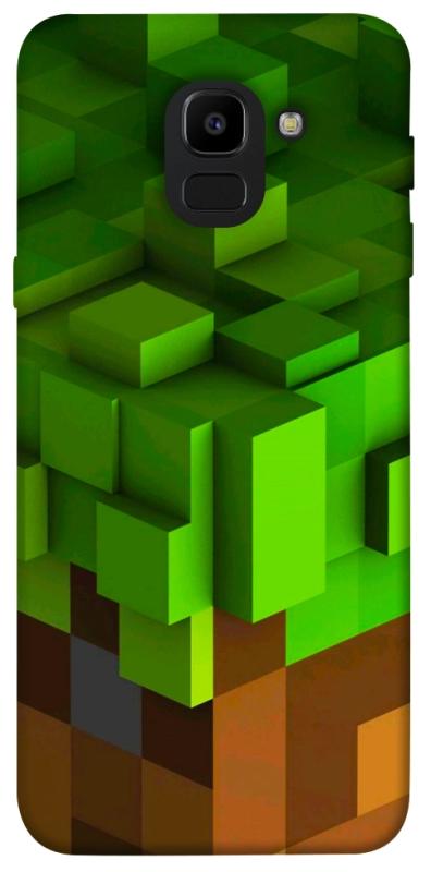 Чехол itsPrint Grass block для Samsung J600F Galaxy J6 (2018), игры, купить оптом с доставкой