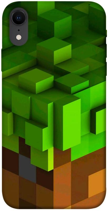 Чехол itsPrint Grass block для Apple iPhone XR (6.1"), игры, купить оптом с доставкой