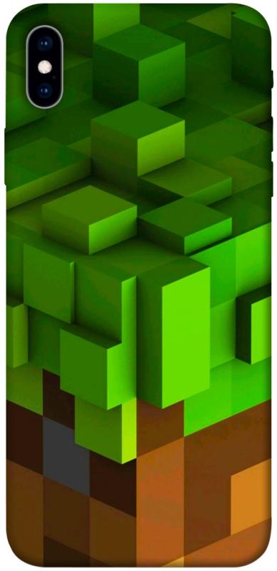 Чохол itsPrint Grass block для Apple iPhone XS Max (6.5"), ігри, купити оптом з доставкою