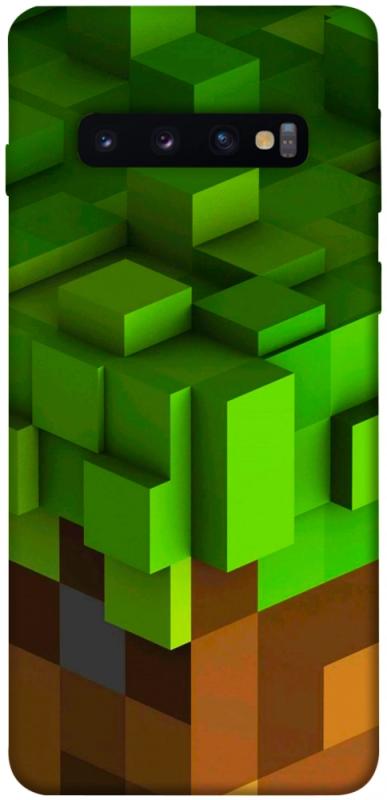 Чехол itsPrint Grass block для Samsung Galaxy S10, игры, купить оптом с доставкой