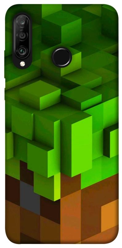 Чехол itsPrint Grass block для Huawei P30 lite, игры, купить оптом с доставкой