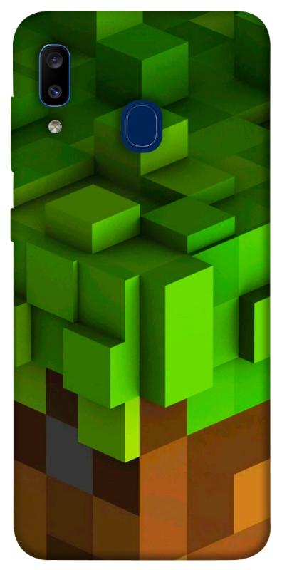 Чехол itsPrint Grass block для Samsung Galaxy A20 / A30, игры, купить оптом с доставкой