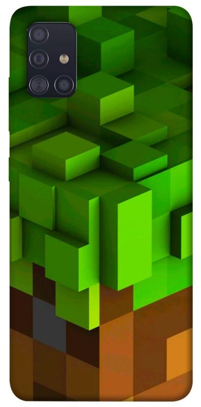 Чехол itsPrint Grass block для Samsung Galaxy A51, игры, купить оптом с доставкой