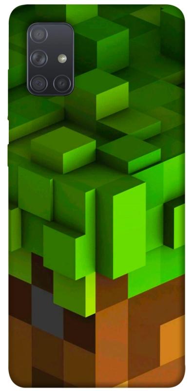 Чехол itsPrint Grass block для Samsung Galaxy A71, игры, купить оптом с доставкой