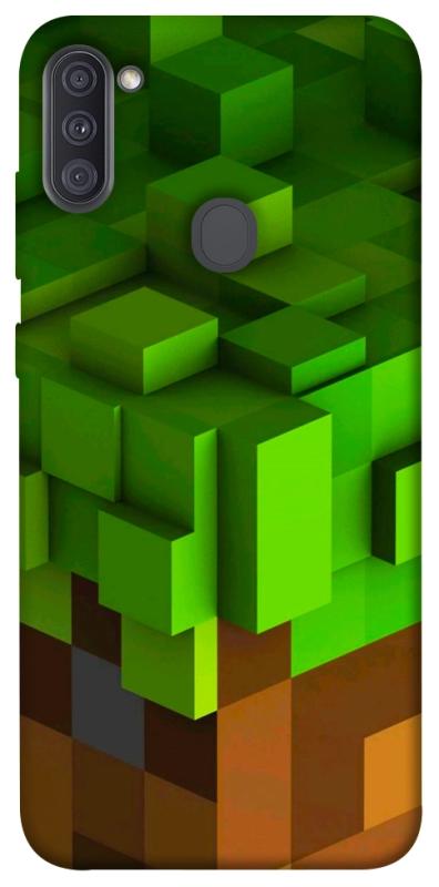 Чехол itsPrint Grass block для Samsung Galaxy A11, игры, купить оптом с доставкой