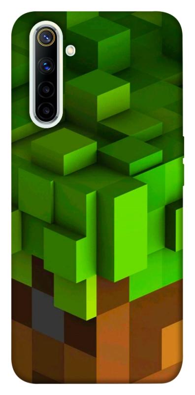 Чехол itsPrint Grass block для Realme 6, игры, купить оптом с доставкой