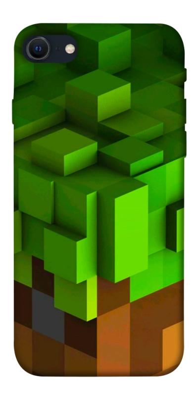 Чехол itsPrint Grass block для Apple iPhone SE (2020), игры, купить оптом с доставкой