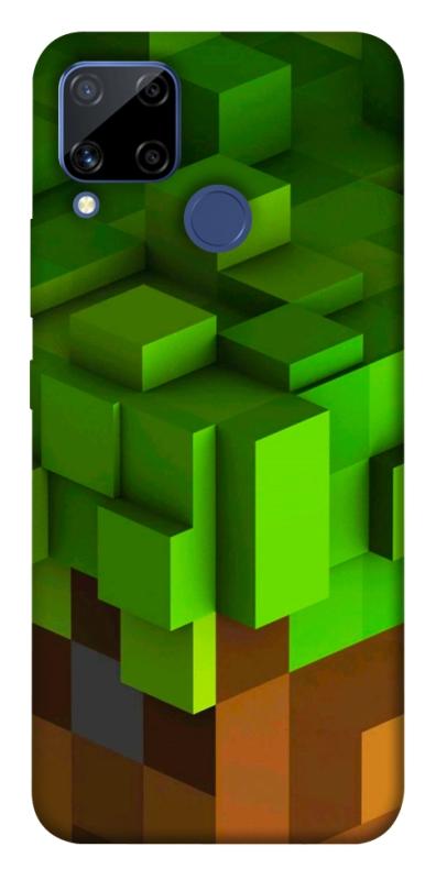 Чехол itsPrint Grass block для Realme C15, игры, купить оптом с доставкой