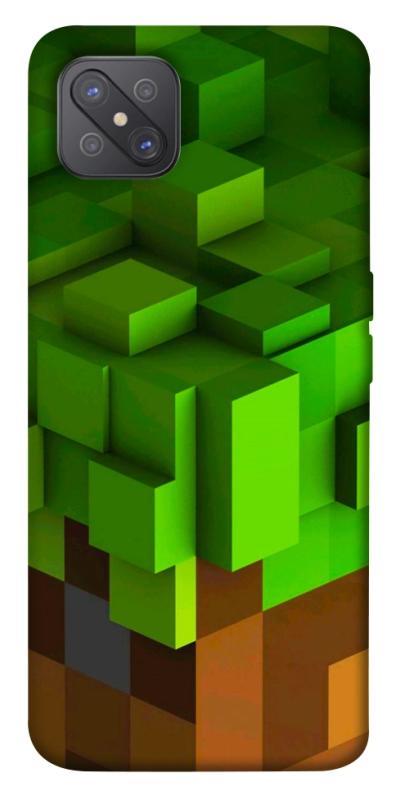 Чехол itsPrint Grass block для Oppo A92s, игры, купить оптом с доставкой