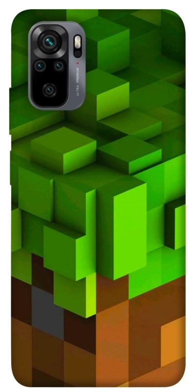Чехол itsPrint Grass block для Xiaomi Redmi Note 10 / Note 10s, игры, купить оптом с доставкой