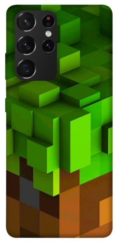 Чехол itsPrint Grass block для Samsung Galaxy S21 Ultra, игры, купить оптом с доставкой