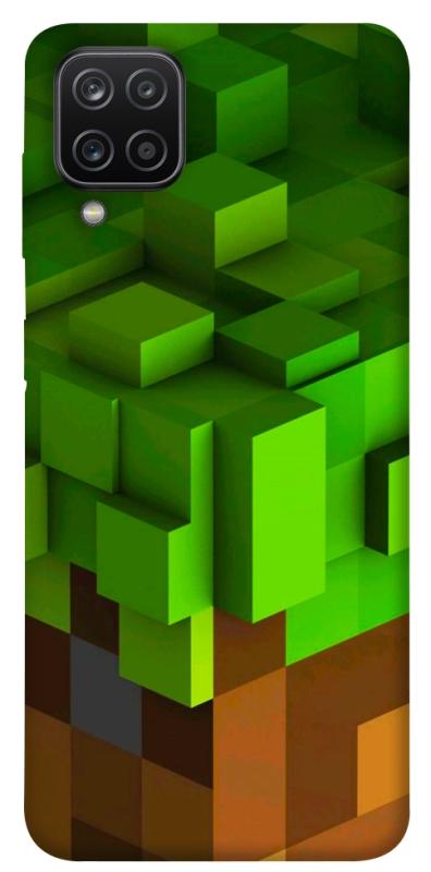 Чехол itsPrint Grass block для Samsung Galaxy A12, игры, купить оптом с доставкой