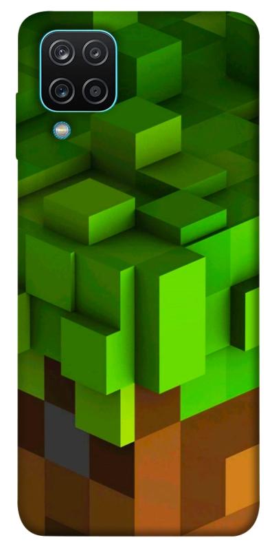 Чехол itsPrint Grass block для Samsung Galaxy A12, игры, купить оптом с доставкой