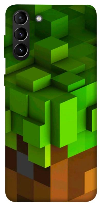Чехол itsPrint Grass block для Samsung Galaxy S21+, игры, купить оптом с доставкой
