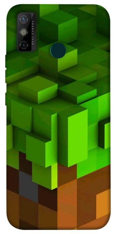 Чохол itsPrint Grass block для TECNO Spark 6 Go, ігри, купити оптом з доставкою