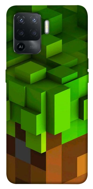 Чехол itsPrint Grass block для Oppo Reno 5 Lite, игры, купить оптом с доставкой
