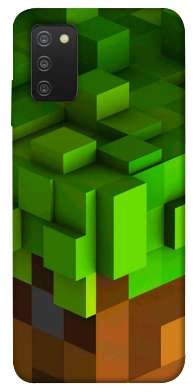 Чехол itsPrint Grass block для Samsung Galaxy A03s, игры, купить оптом с доставкой