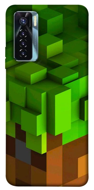 Чехол itsPrint Grass block для TECNO Camon 17 Pro, игры, купить оптом с доставкой