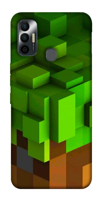 Чохол itsPrint Grass block для TECNO Spark 7, ігри, купити оптом з доставкою