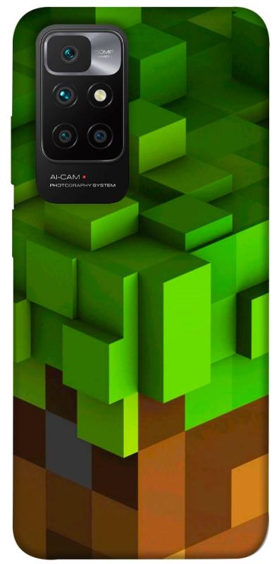 Чехол itsPrint Grass block для Xiaomi Redmi 10, игры, купить оптом с доставкой