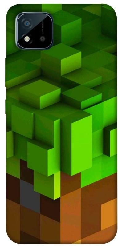 Чехол itsPrint Grass block для Realme C11 (2021), игры, купить оптом с доставкой