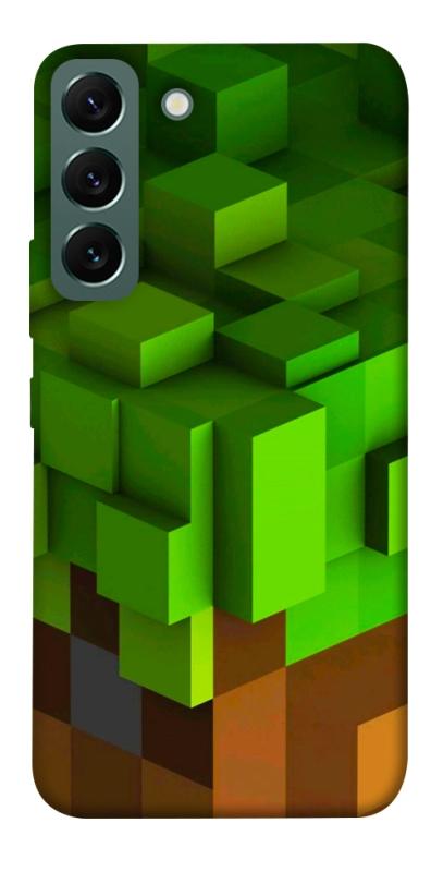 Чехол itsPrint Grass block для Samsung Galaxy S22, игры, купить оптом с доставкой