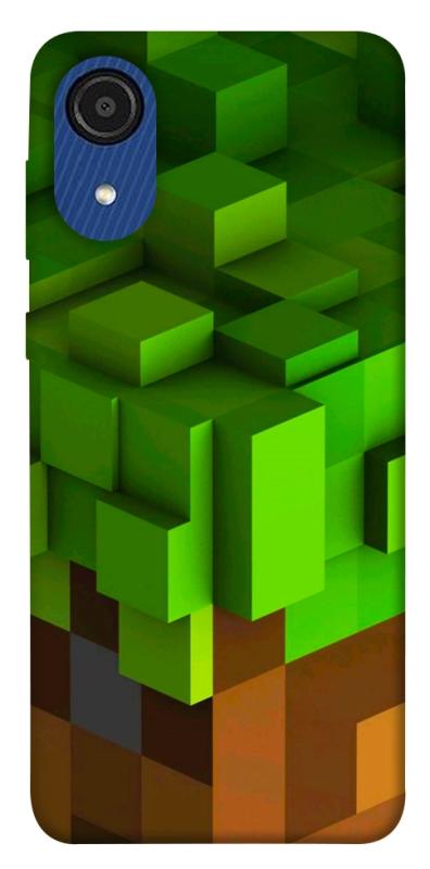 Чехол itsPrint Grass block для Samsung Galaxy A03 Core, игры, купить оптом с доставкой