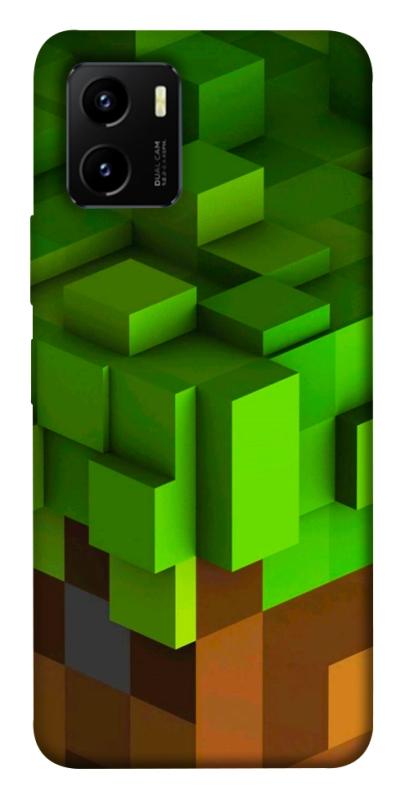 Чехол itsPrint Grass block для Vivo Y15s, игры, купить оптом с доставкой