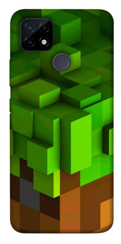 Чехол itsPrint Grass block для Realme C12, игры, купить оптом с доставкой