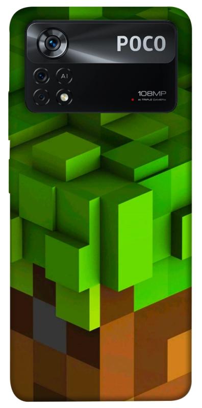 Чехол itsPrint Grass block для Xiaomi Poco X4 Pro 5G, игры, купить оптом с доставкой