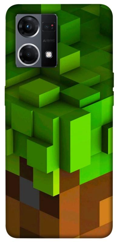 Чохол itsPrint Grass block для Oppo Reno 7 4G, ігри, купити оптом з доставкою