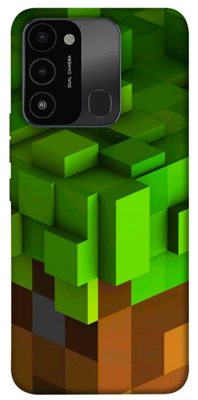 Чехол itsPrint Grass block для TECNO Spark 8C, игры, купить оптом с доставкой