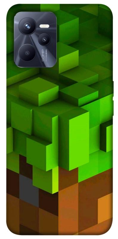 Чехол itsPrint Grass block для Realme C35, игры, купить оптом с доставкой