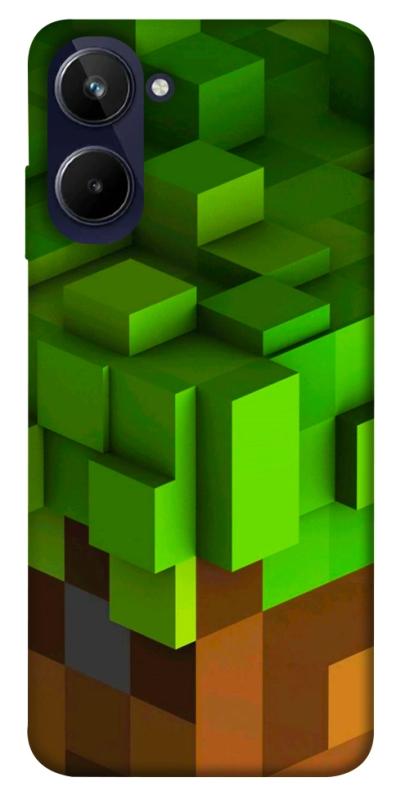 Чехол itsPrint Grass block для Realme 10 4G, игры, купить оптом с доставкой