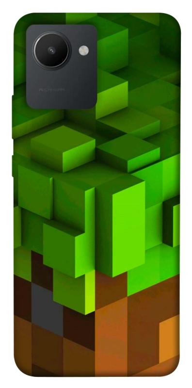 Чехол itsPrint Grass block для Realme C30, игры, купить оптом с доставкой