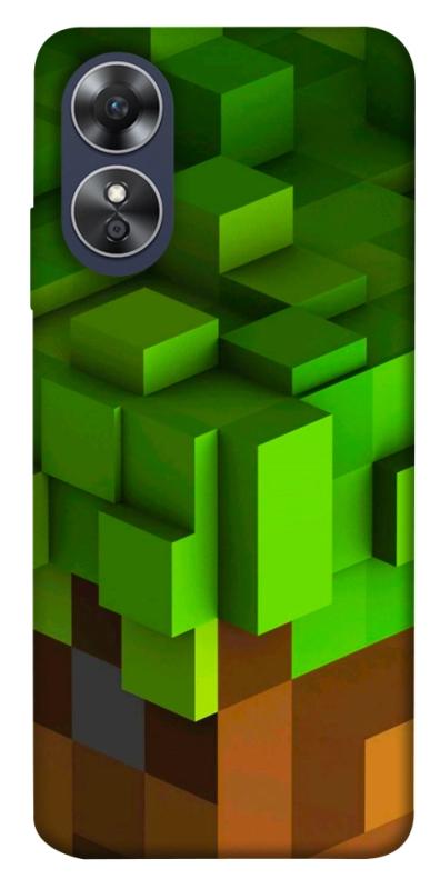 Чехол itsPrint Grass block для Oppo A17, игры, купить оптом с доставкой