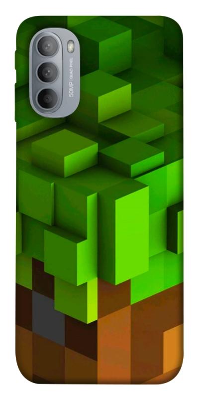 Чехол itsPrint Grass block для Motorola Moto G31, игры, купить оптом с доставкой