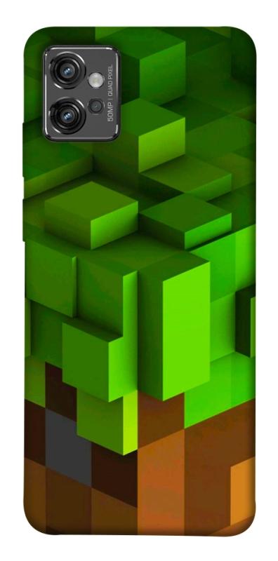 Чехол itsPrint Grass block для Motorola Moto G32, игры, купить оптом с доставкой