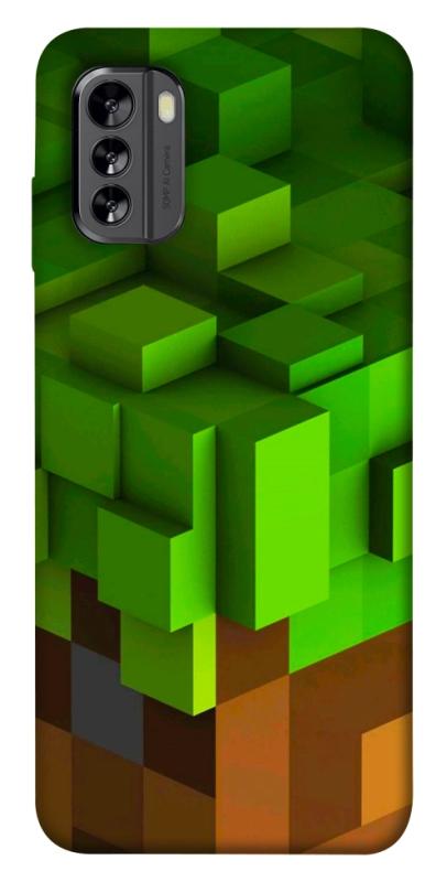 Чехол itsPrint Grass block для Nokia G60, игры, купить оптом с доставкой
